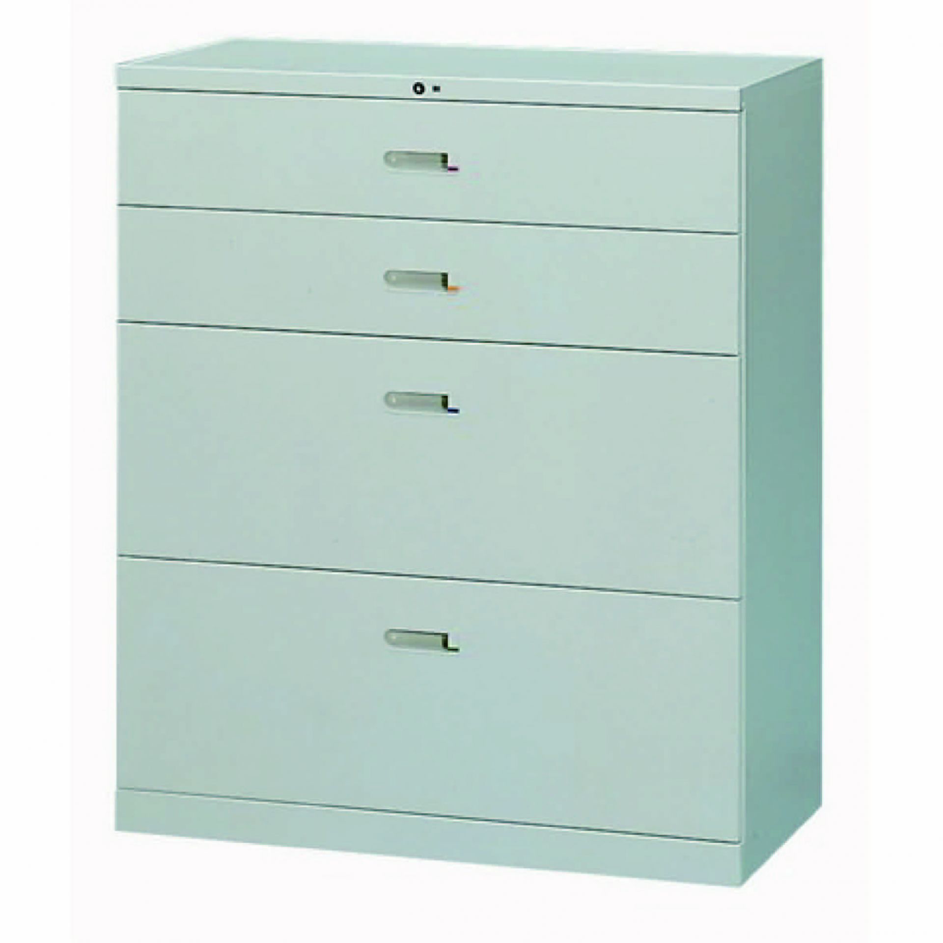 兩小兩大抽屜式鋼製公文櫃