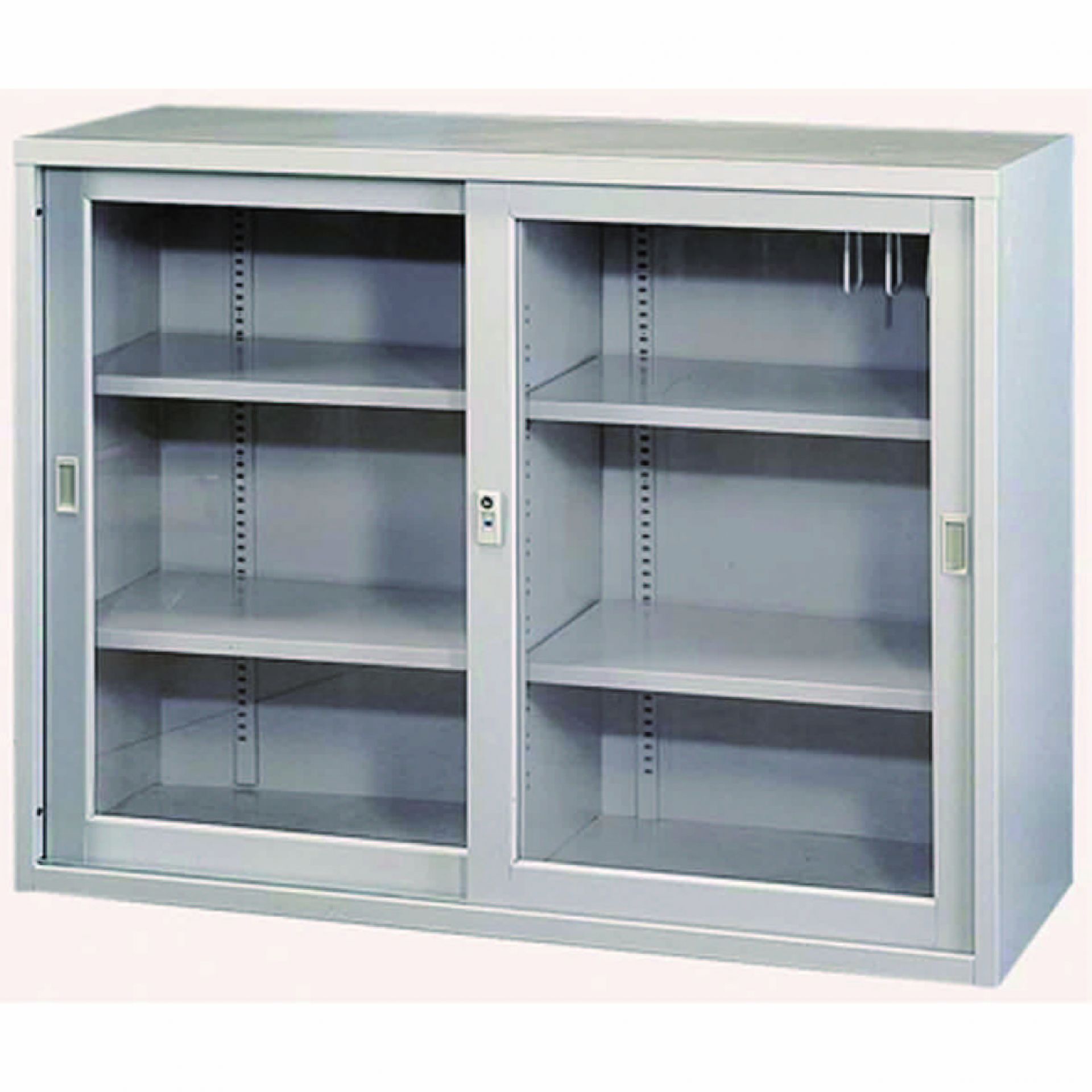 4尺玻璃理想櫃有中隔