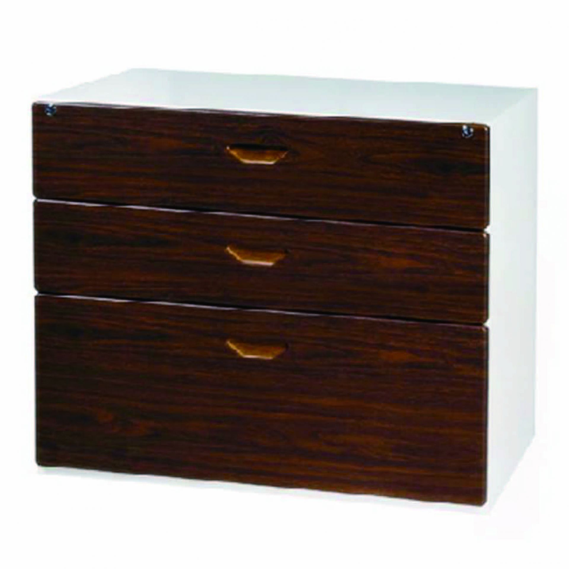 鋼木三層式抽屜櫃