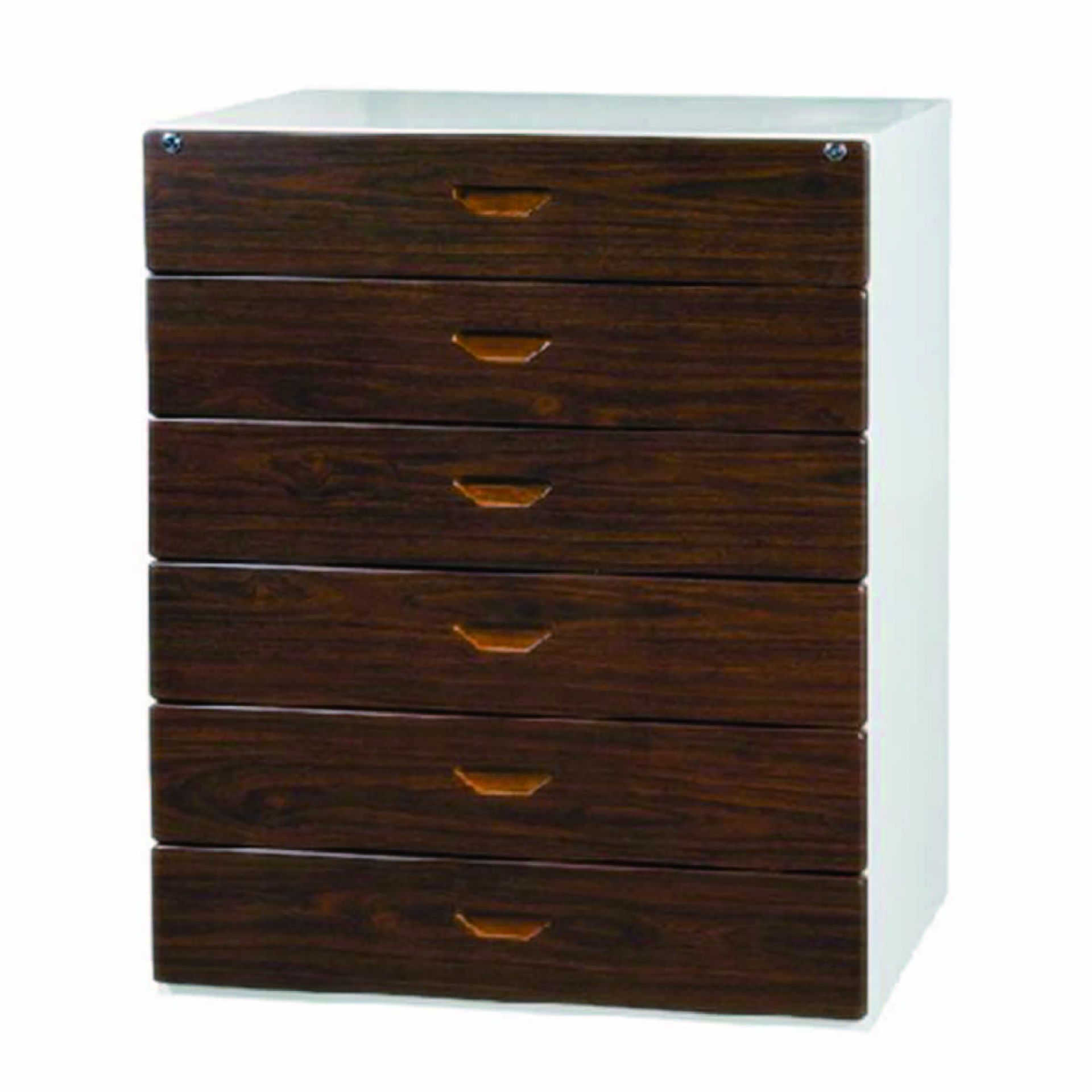 鋼木六層式抽屜櫃