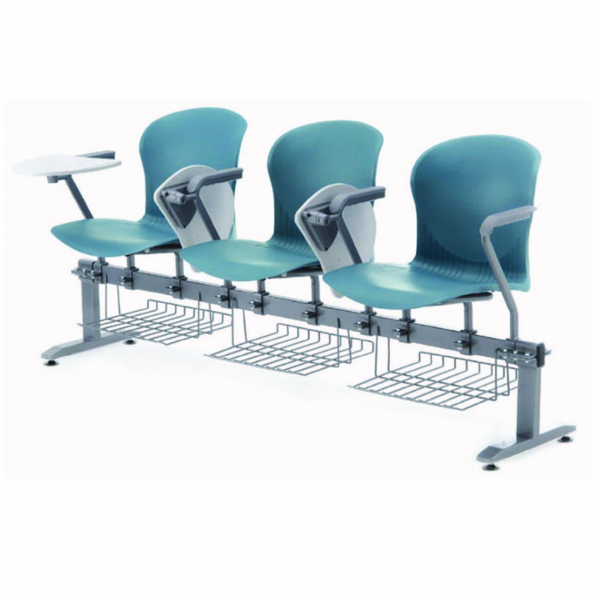 新型三人視聽教室連結課桌椅