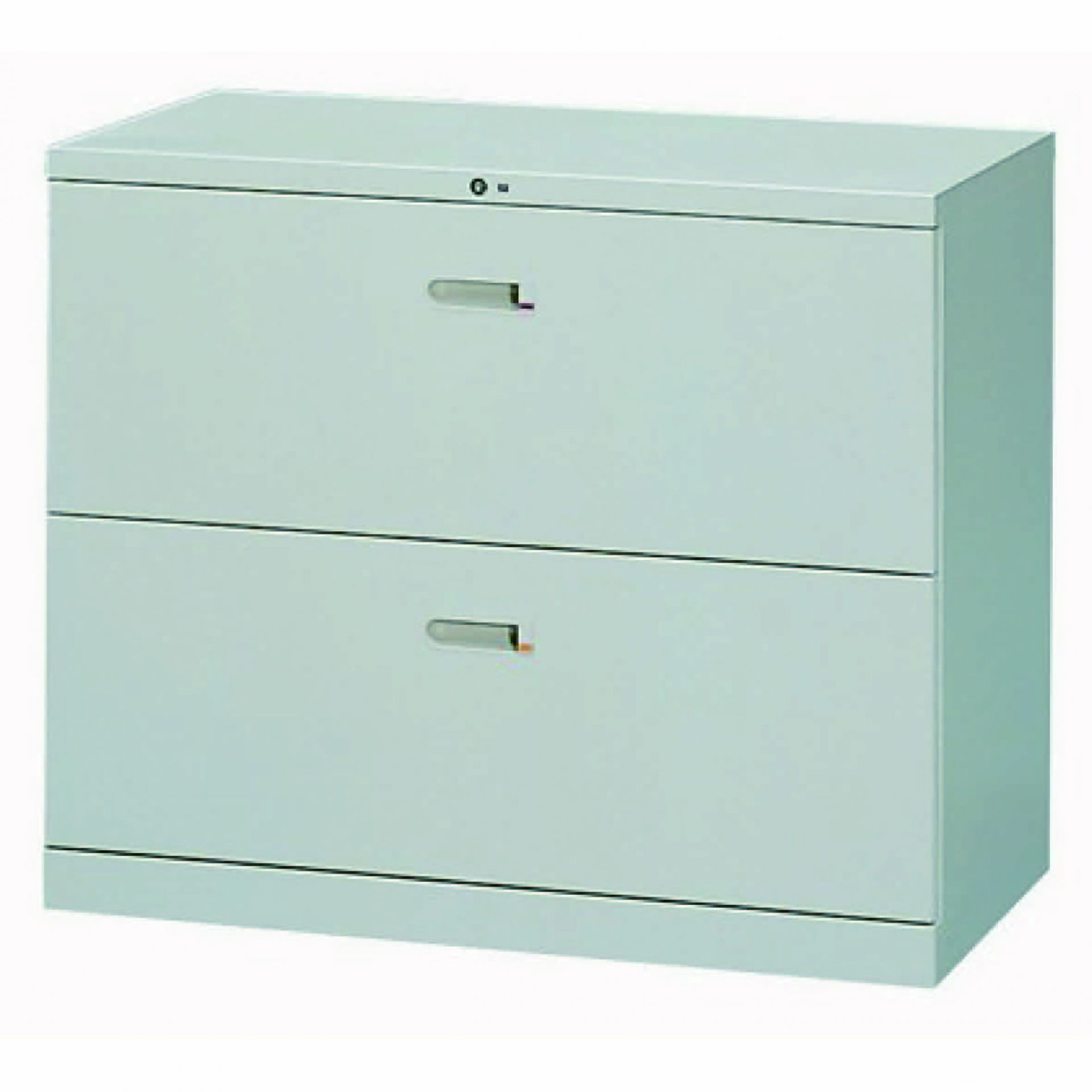 抽屜二層式鋼製公文櫃